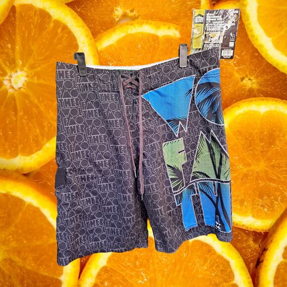 Billabong‎ Wolfmother Design Shorts Eco Recycled Fabric Size 32 - Picture 5 of 7